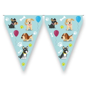 Vlaggenlijn Dog Party 3 meter Op is Op