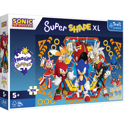 Puzzel Sonic Hedgehog Super Shape XL
