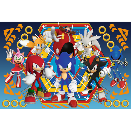 Puzzel Sonic Hedgehog Super Shape XL