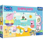 Puzzel Peppa Pig Super MAXI met kleurboek Op is Op