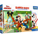 Puzzel Mickey en Goofy Super MAXI Op is Op