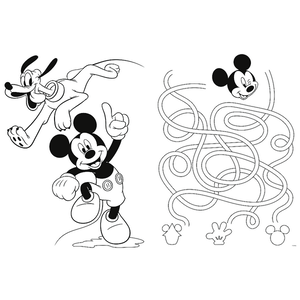 Puzzel Mickey en Goofy Super MAXI Op is Op