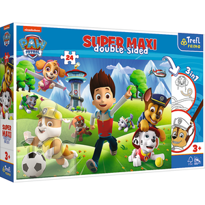 Puzzel Paw Patrol Super MAXI met kleurboek