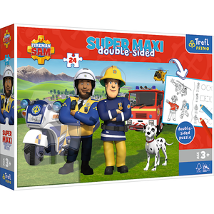 Puzzel Brandweerman Sam Super MAXI Op is Op