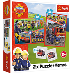 Puzzels en Memo spel Brandweerman Sam