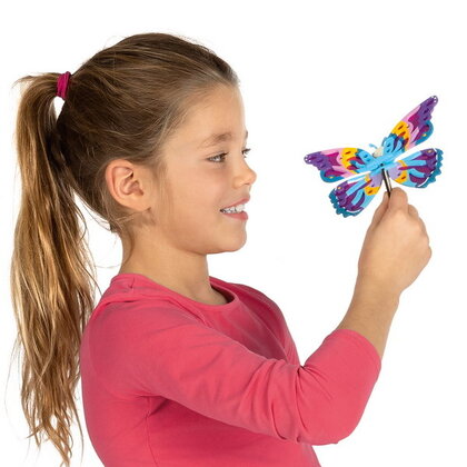 SES Houten vlinders versieren