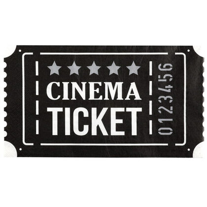 Servetten Cinema Ticket luxe 20 stuks