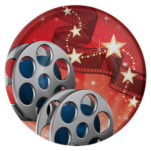Gebaksbordjes Hollywood filmrol 8 stuks Op is Op