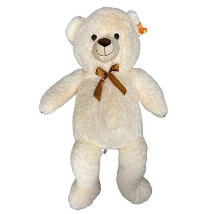 Plucheknuffel Teddybeer crème groot 100cm