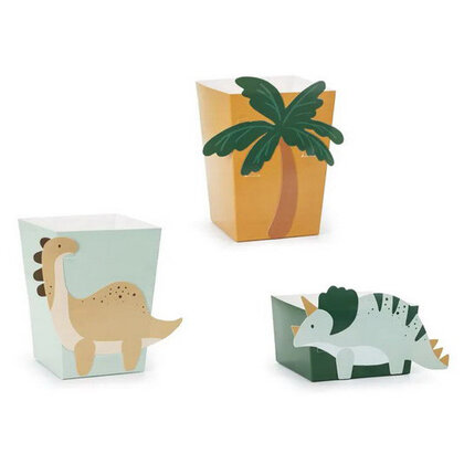 Snackbakjes Dinosaurus luxe 6 stuks