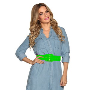 Riem Retro Neon Groen Op is Op
