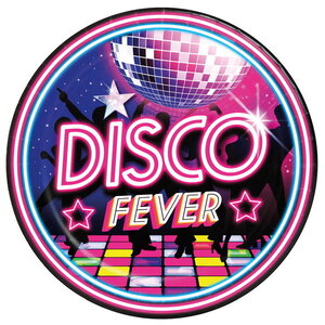 Bordjes Disco Fever 6 stuks