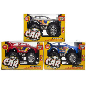 Monstertruck zwart 11.5cm x 8cm Op is Op