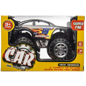 Monstertruck zwart 11.5cm x 8cm Op is Op