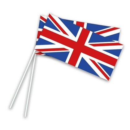 Zwaaivlaggetje Engeland 50 stuks