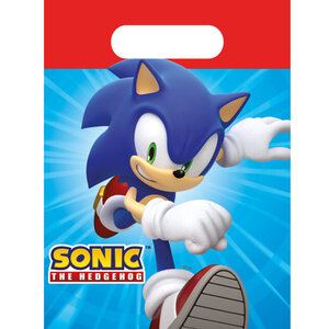 Feestzakjes Sonic papier 4 stuks