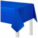 Tafelkleed blauw plastic 137cm x 274cm