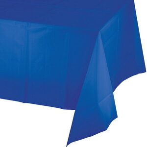 Tafelkleed donkerblauw stevig plastic