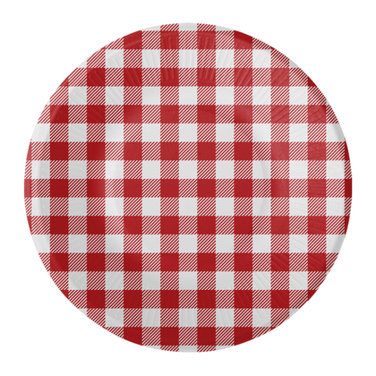 Gebaksbordjes Picknick rood wit 18cm