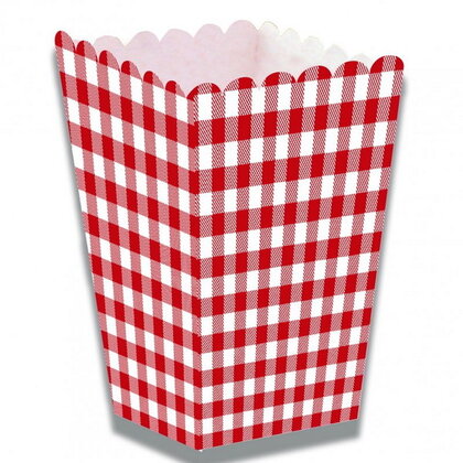 Snackbakjes Picknick rood wit 5 stuks