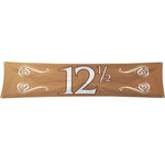 Spandoek 12.5 jaar getrouwd groot Op is Op