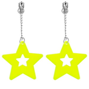 Oorbellen Eighties en Nineties Neon Stars Op is Op