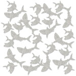 Glitter Confetti Haaien 88 stuks