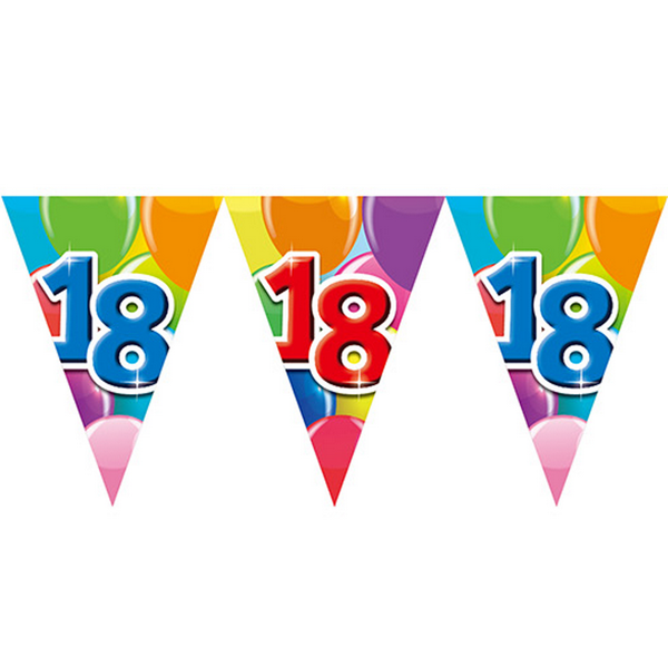 Roségoud 18e Verjaardag Decoratie Set - Banner, Slingers