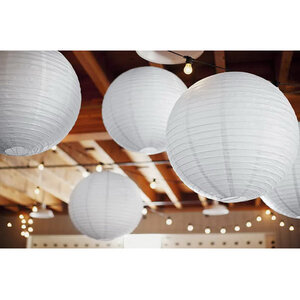 Party Lampion wit LUXE 20cm