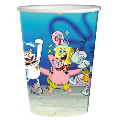 Bekertjes Spongebob en Friends 8 stuks