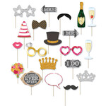 Foto Selfie props huwelijk 20 stuks Op is Op