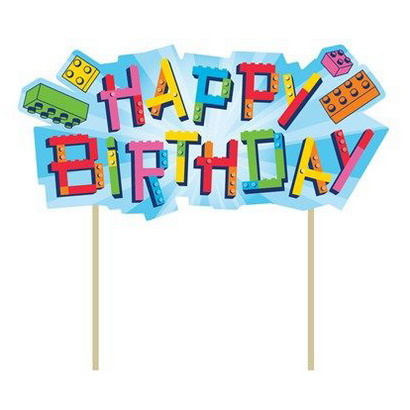 Slinger - Happy birthday - zilverkleurig