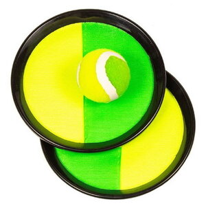 Catch Ball set blauw geel of groen met klittenband