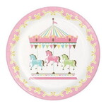 Gebaksbordjes Kermis Draaimolen 8 stuks Op is Op