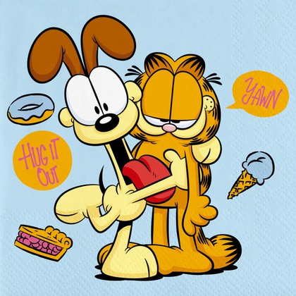 Servetten Garfield en Odie 20 stuks