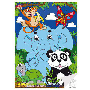 Kleurboek Jungle en Safari dieren Op is Op