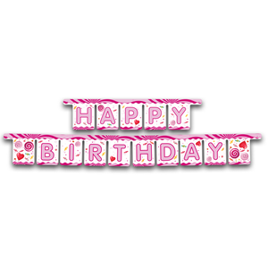 Letterslinger Snoep Party Happy Birthday