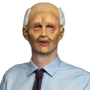 Masker oude man rubber Op is Op