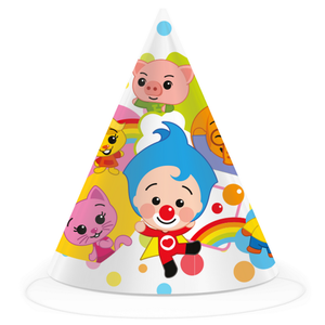 Feesthoedjes Clown Plim Plim 6 stuks Op is Op