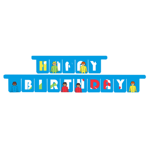 Letterslinger Playmobil Happy Birthday 3 meter Op is Op