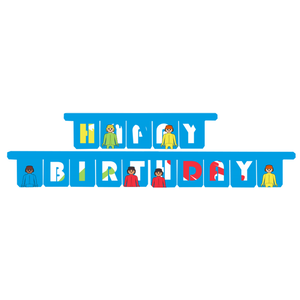 Letterslinger Playmobil Happy Birthday 3 meter