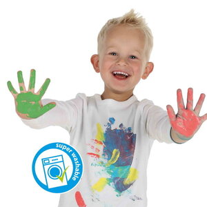 Vingerverf 6 kleuren Op is Op