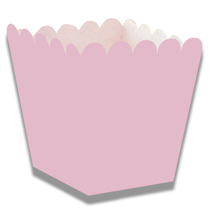 Snackbakjes mini lichtroze 12 stuks