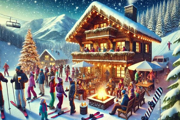 Apres ski versiering
