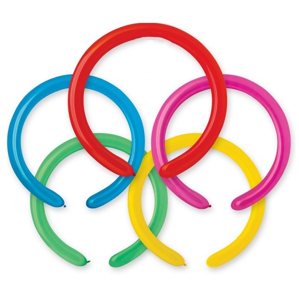 YOUYIKE 100 stuks modelleerballonnen, lange ballonnen om te vormen, modelleerballonnen voor dieren, magische ballon, voor verjaardagen, evenementen, decoratie, feesten, bruiloften (wit