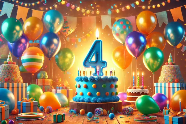 4 jaar versiering