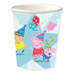 Bekertjes Peppa Pig star 8 stuks