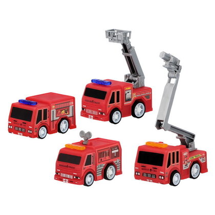 Brandweerauto 4 stuks
