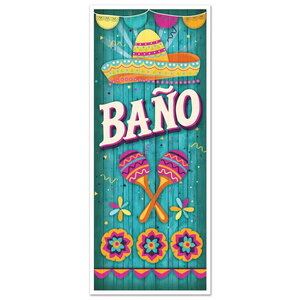 Deurposter Mexicaans Baño Op is Op