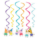 Hangdecoratie Peppa & Friends 6 stuks